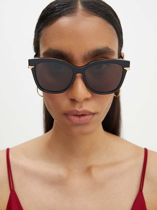 NWT BOTTEGA VENETA SUNGLASSES WOMEN BLACK CAT EYE EYEWEAR main image 6